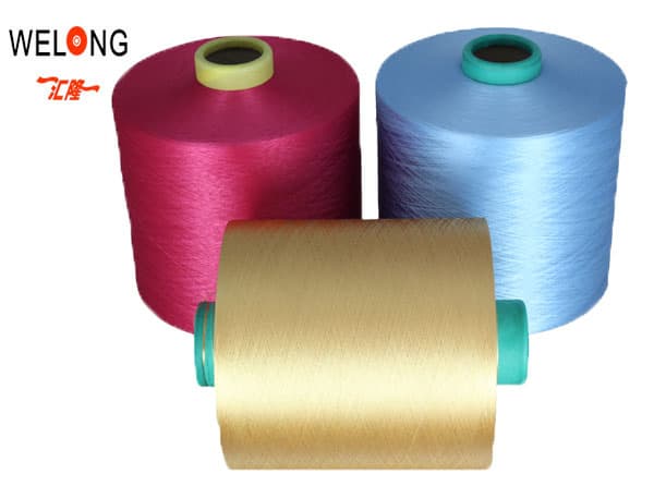polyester texturized yarn with free color card